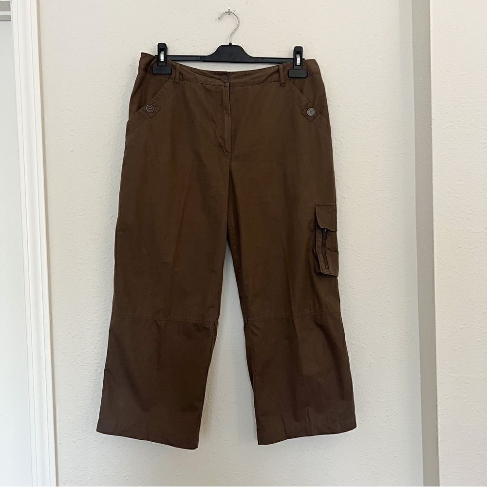 Chico’s Cropped Cargo Pants in Brown Size 2/ US 12 - Picture 3 of 11